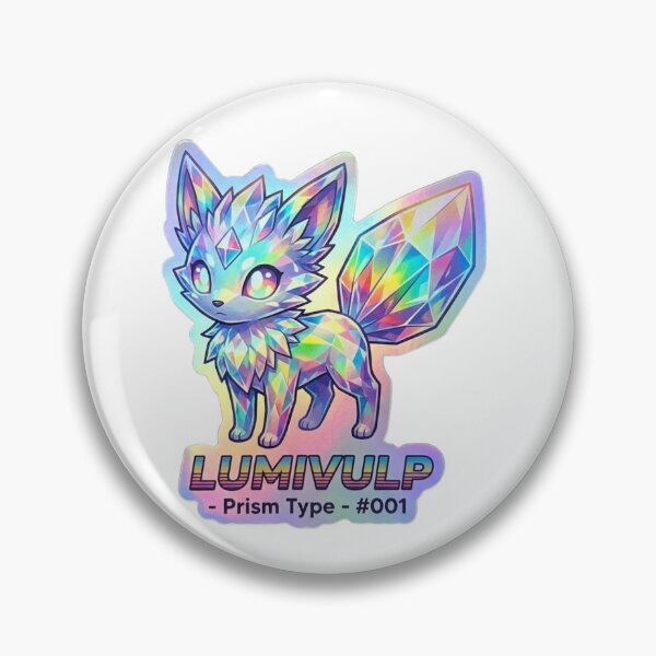 Item preview, LUMIVULP Prism Type #001 – Holographic Crystal Fox Sticker designed and sold by Hafcishop.