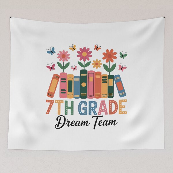 Item preview, 7Th Grade Dream Team Book Wildflower First Day Of School designed and sold by grounabslaninal.