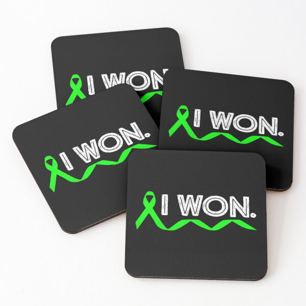 Item preview, Mens Lymphoma Cancer I Won Lime Green Ribbon Awareness Warrior Performance designed and sold by Bralipse.
