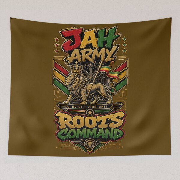Item preview, JAH ARMY: ROOTS COMMAND designed and sold by SavvyEarth.