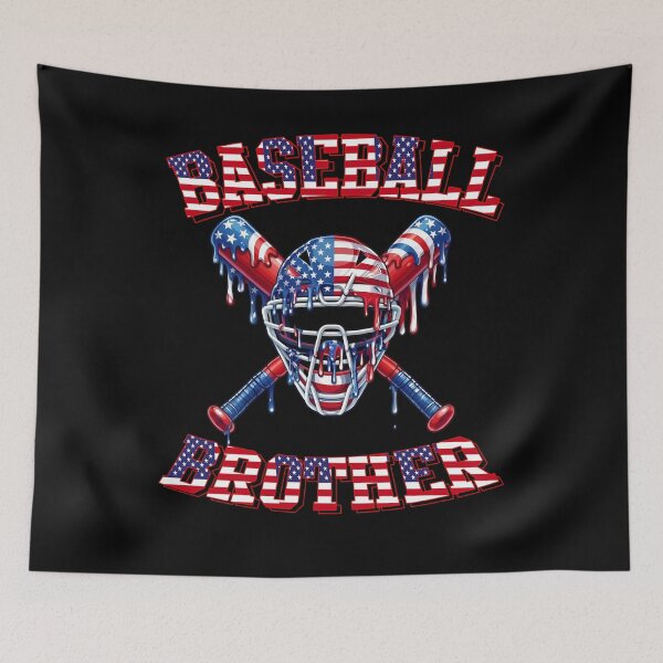 Item preview, Patriotic Baseball Brother USA Drip Design designed and sold by KIROSALS.