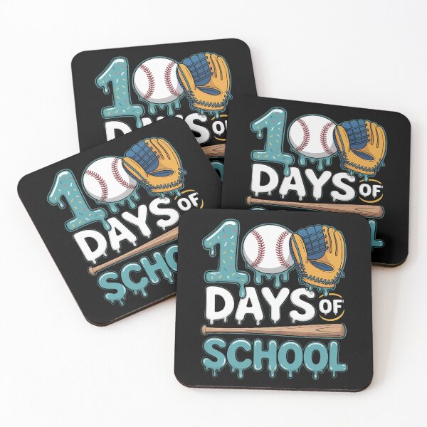Item preview, 100 Days of School Baseball Ice Cream Drip Player Kids Boys designed and sold by grounabslaninal.