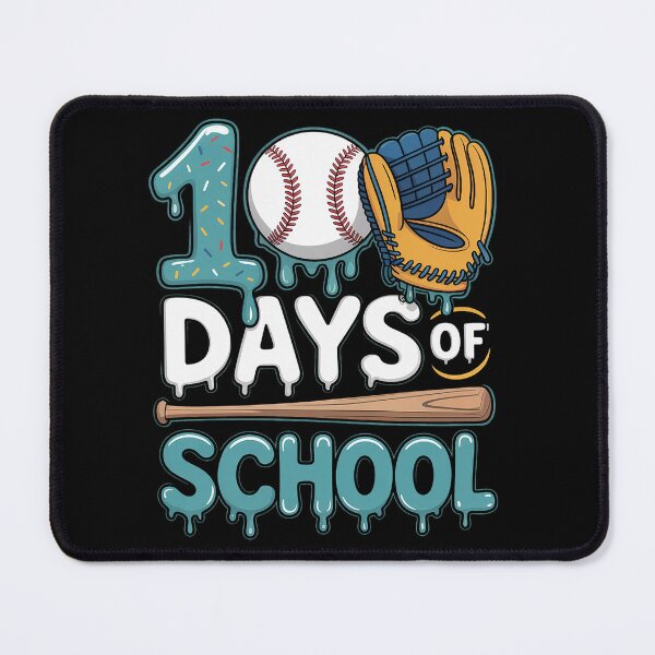 Item preview, 100 Days of School Baseball Ice Cream Drip Player Kids Boys designed and sold by grounabslaninal.
