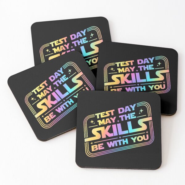 Item preview, Test Day May The Skills Be With You, Funny Teacher Student Exam Motivation designed and sold by CCChillingfrog.