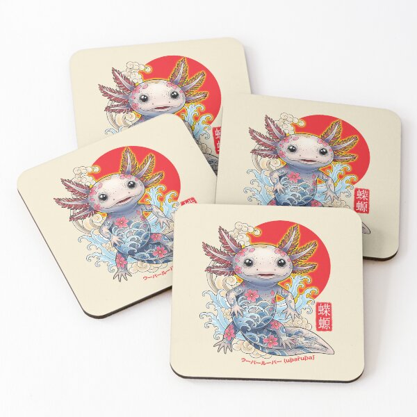 Item preview, The Sakura Voyager: Irezumi Axolotl & Spring Tides designed and sold by HexOne.