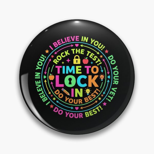 Item preview, Time To Lock In Test Day, Teacher Student Motivation Tee, Exam Testing Day Back to School designed and sold by CCChillingfrog.