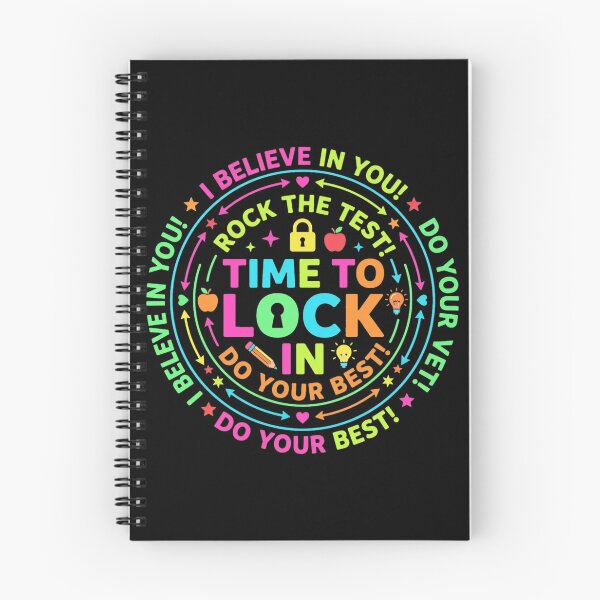 Item preview, Time To Lock In Test Day, Teacher Student Motivation Tee, Exam Testing Day Back to School designed and sold by CCChillingfrog.