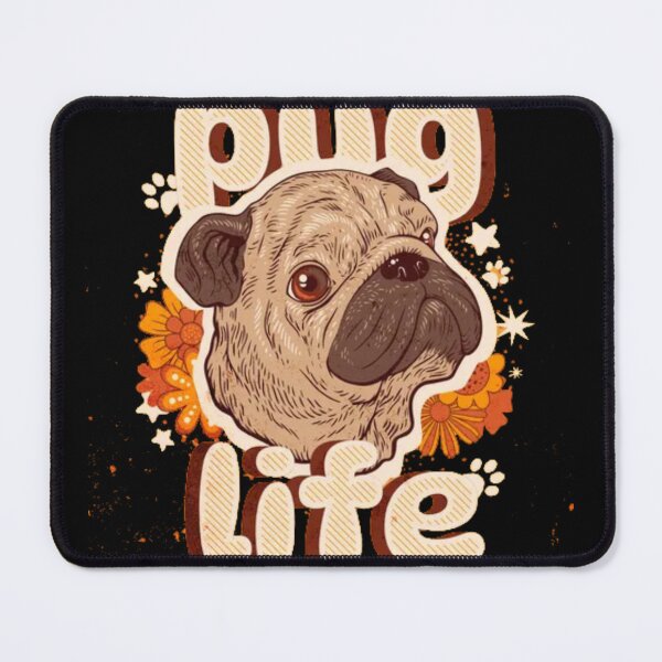 Item preview, Pug Life – Retro Vintage 70s Dog Lover Art designed and sold by GenZFashion000.