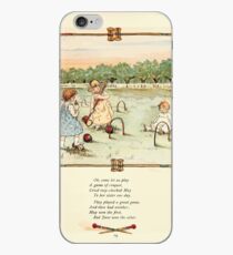 Rose Buds Virginia Gerson 1885 0023 Croquet iPhone Case
