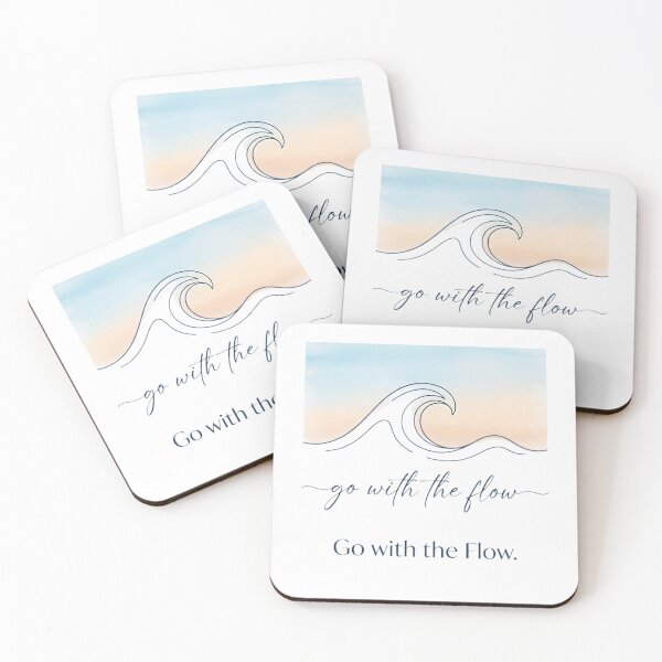Item preview, Póster minimalista con diseño de líneas onduladas al atardecer. designed and sold by aashcreat.