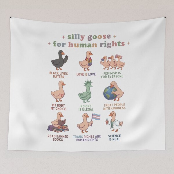 Item preview, Silly Goose For Human Rights designed and sold by Achkalona.