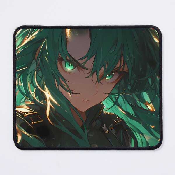 Item preview, Hoshiguma Arknights Prelude To Dawn Green Hair Oni Horn Ember Glow designed and sold by TanglenRabbit.