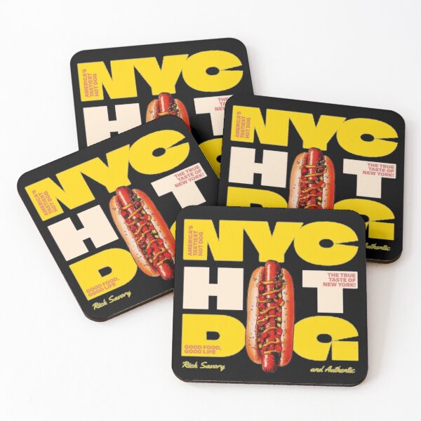 Item preview, NYC Hot Dog – Authentic New York City Street Food Art designed and sold by GenZFashion000.