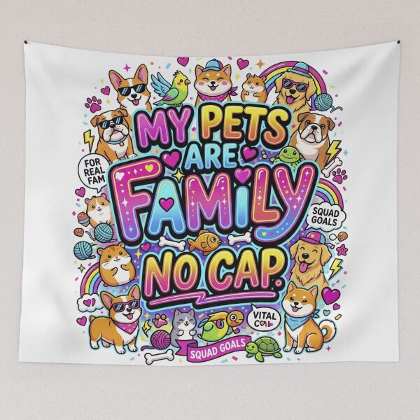 Item preview, My pets are family. no cap. designed and sold by LOVEARTDESIGN.