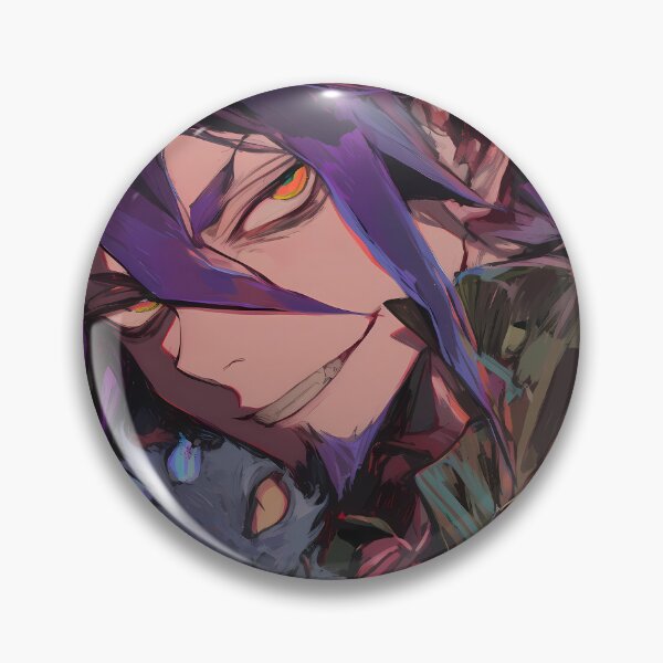 Item preview, Mephisto Pheles Blue Exorcist Mischievous Grin Neon Closeup designed and sold by Spraykart.