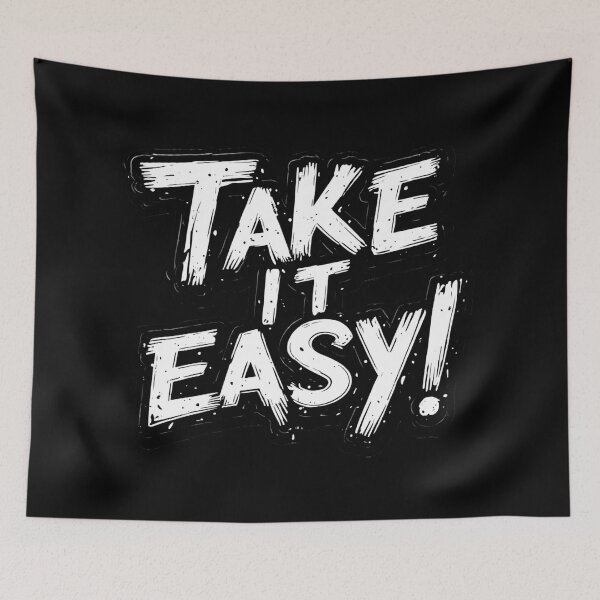 Item preview, Motivational black and white TAKE IT EASY! designed and sold by Giulivo Store Graphic.