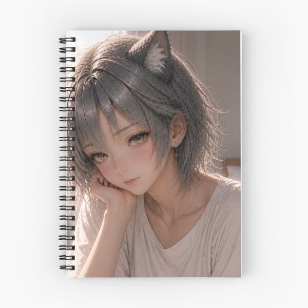 Item preview, Silent Morning REI – Catgirl Serenity Illustration designed and sold by RinaWorksJP.