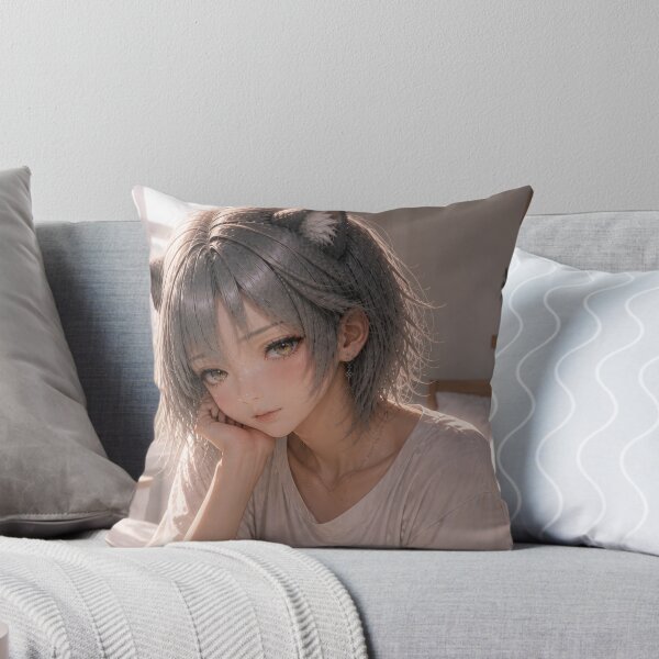 Item preview, Silent Morning REI – Catgirl Serenity Illustration designed and sold by RinaWorksJP.