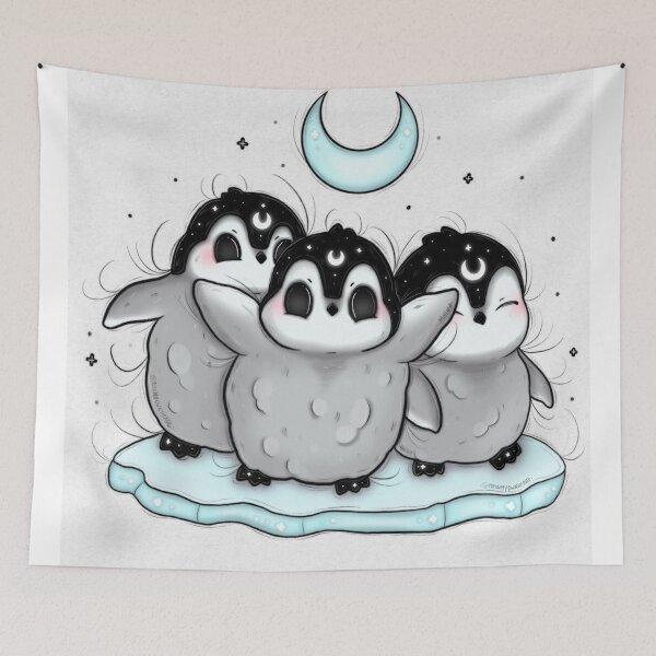 Item preview, Penguin Dishwalla Band bCozy Arctic Mood designed and sold by Akanksharedress.