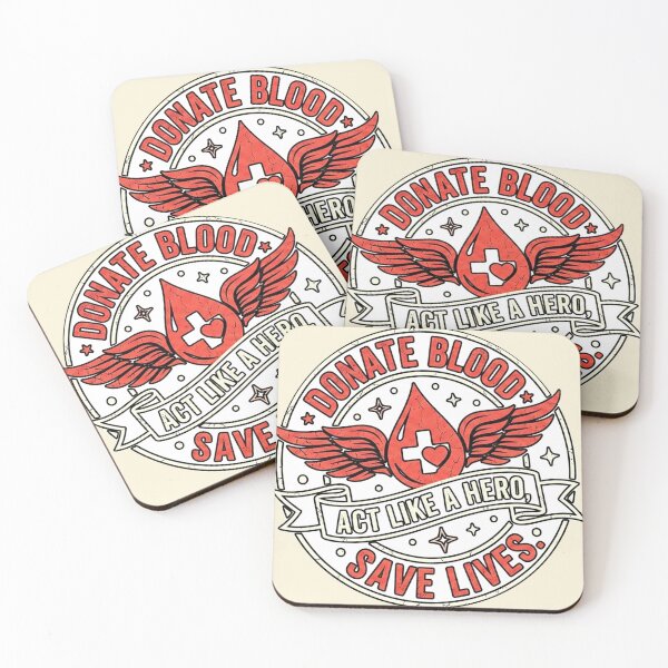 Item preview, Donate Blood Act Like A Hero Vintage designed and sold by Bizu Digitalart.