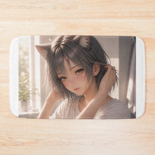 Item preview, Silent Morning REI – Catgirl Serenity Illustratio2 designed and sold by RinaWorksJP.