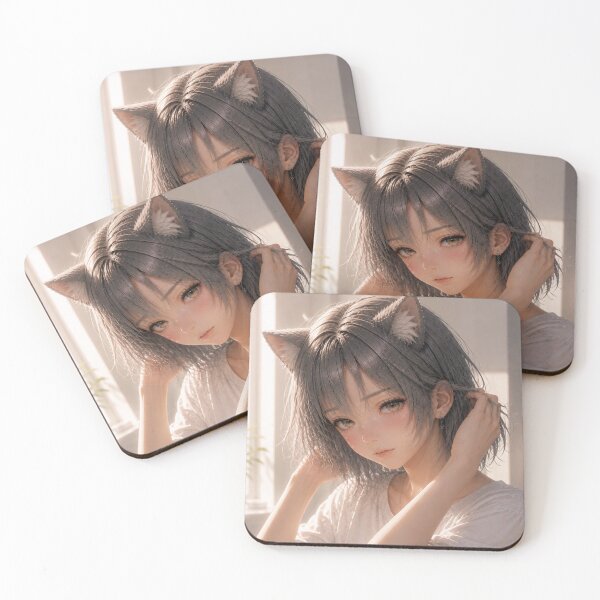 Item preview, Silent Morning REI – Catgirl Serenity Illustratio2 designed and sold by RinaWorksJP.