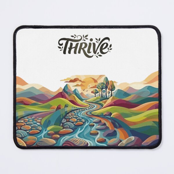 Item preview, Thrive: Colourful Abstract Landscape designed and sold by Northern Glow Art.