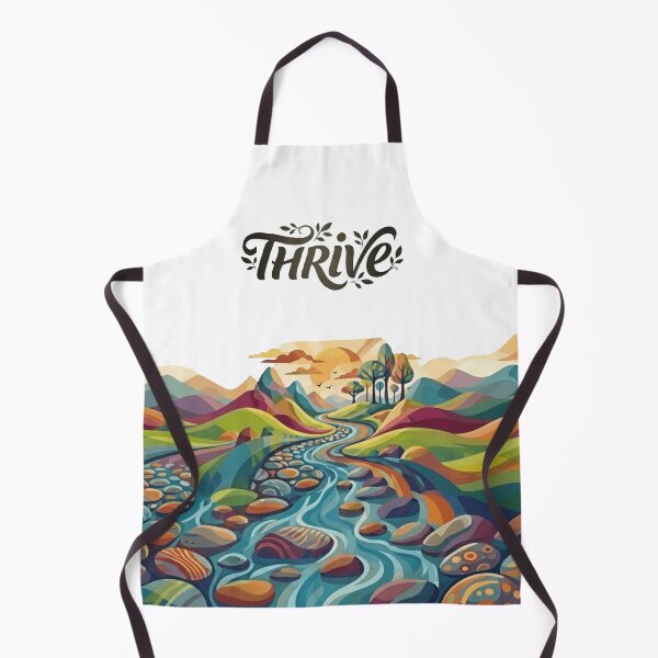 Item preview, Thrive: Colourful Abstract Landscape designed and sold by Northern Glow Art.