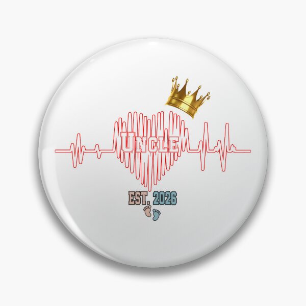Item preview, Funny Uncle Est 2026 Heartbeat designed and sold by QuiteOrbit.
