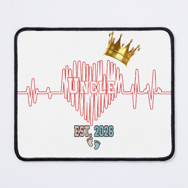 Item preview, Funny Uncle Est 2026 Heartbeat designed and sold by QuiteOrbit.