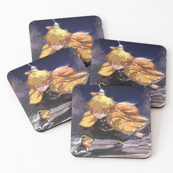 Item preview, Zenitsu Agatsuma Demon Slayer Lightning Action Pose designed and sold by 108Recordings.