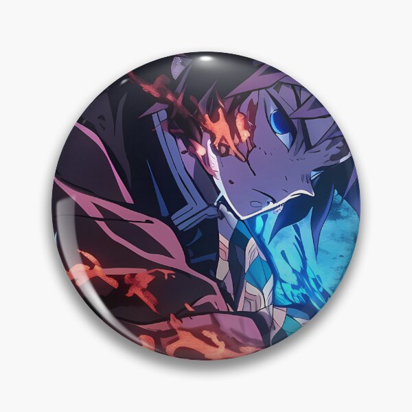 Artikelvorschau, Giyu Tomioka Dämonentöter Blue Aura Sword Focus entworfen und verkauft von 108Recordings.