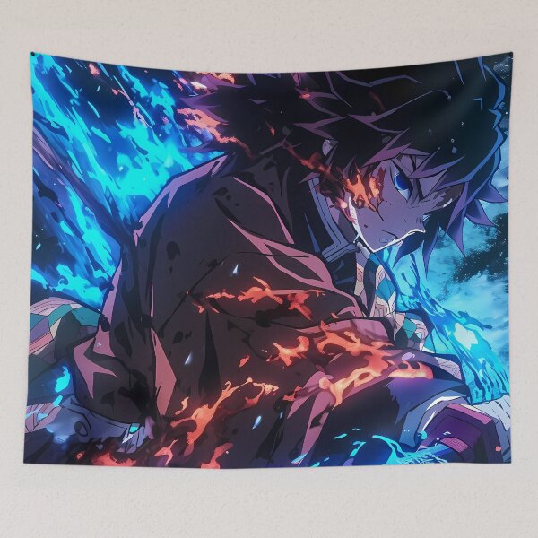 Item preview, Giyu Tomioka Demon Slayer Blue Aura Sword Focus designed and sold by 108Recordings.
