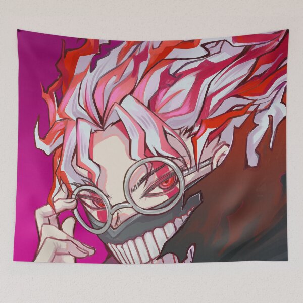Item preview, Okarun Dandadan Red Background Sprint With Cyan Glow And Dark Aura designed and sold by 108Recordings.