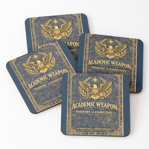 Item preview, Academic Weapon Passport to Knowledge – Funny Vintage Official Student Art | Library Lover Gift designed and sold by irfanshikh.
