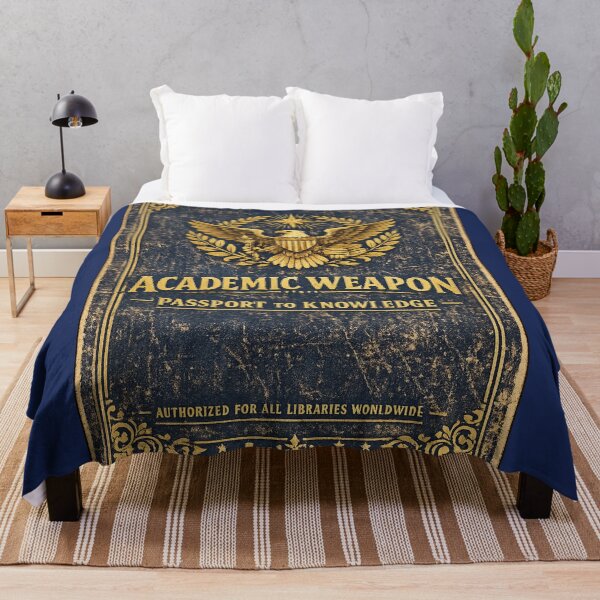 Item preview, Academic Weapon Passport to Knowledge – Funny Vintage Official Student Art | Library Lover Gift designed and sold by irfanshikh.