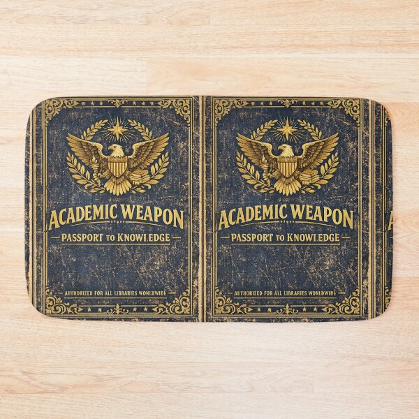 Item preview, Academic Weapon Passport to Knowledge – Funny Vintage Official Student Art | Library Lover Gift designed and sold by irfanshikh.