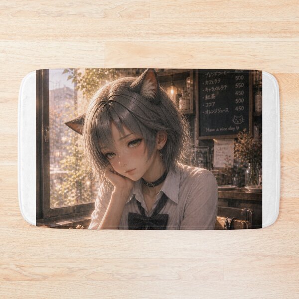 Item preview, Golden Hour Café REI – Cozy Catgirl Moment designed and sold by RinaWorksJP.