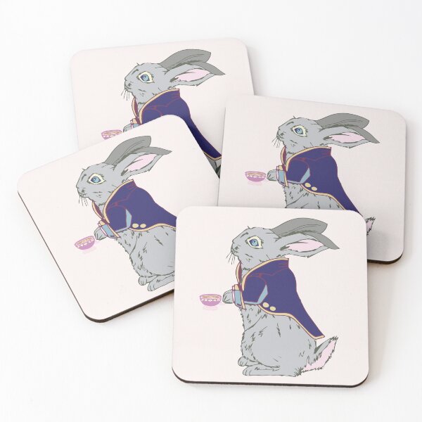 Item preview, Regal Bunny Sipping Tea designed and sold by LauraCoxArt.