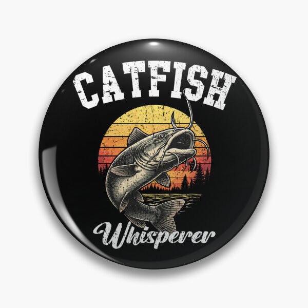 Item preview, Retro Catfish Whisperer - Vintage Sunset Fishing Design designed and sold by Jt41.
