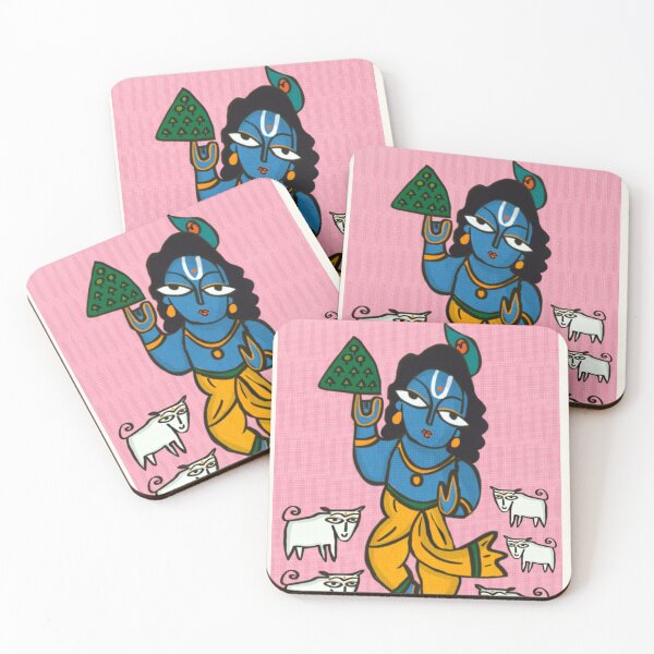Item preview, Indian Folk Art | Krishna | Greeting Card | Spiritual Art  designed and sold by geetasadashivan.