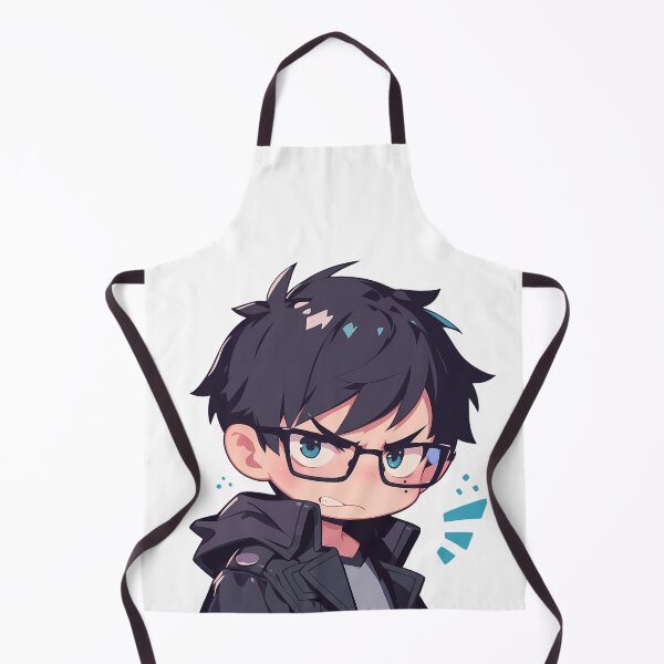 Item preview, Yukio Okumura Blue Exorcist Chibi Angry Glasses designed and sold by 108Recordings.
