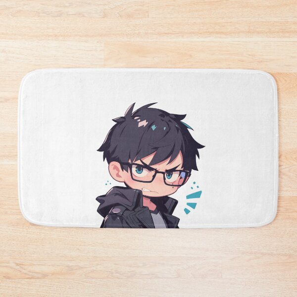 Item preview, Yukio Okumura Blue Exorcist Chibi Angry Glasses designed and sold by 108Recordings.