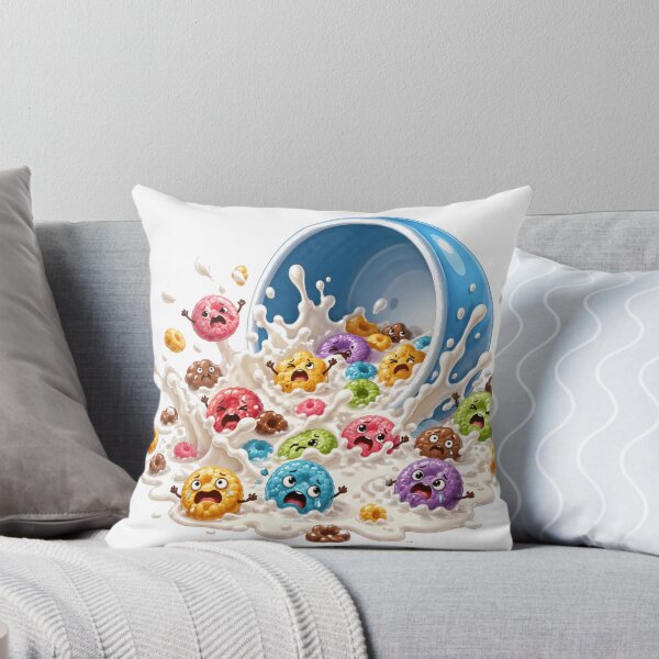 Item preview, Crazy Cereal Chaos Cartoon Bowl Spill designed and sold by jgvisualarts.