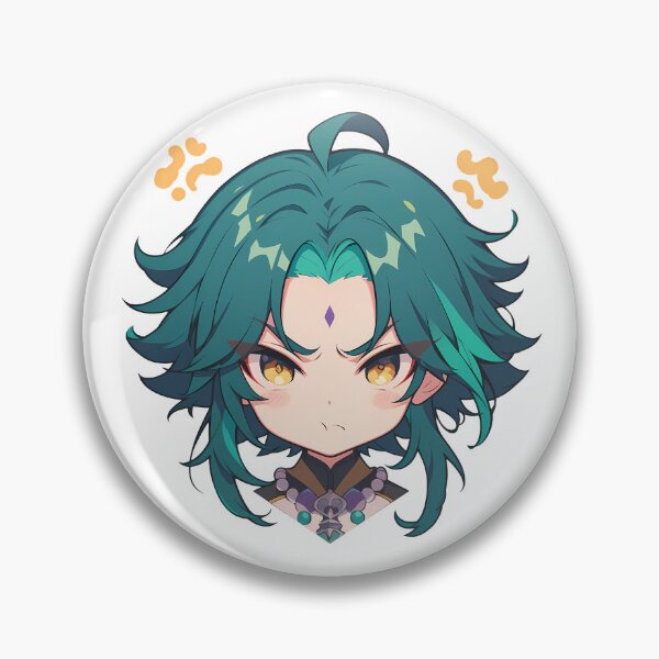 Item preview, Xiao Genshin Impact Chibi Kawaii Angry Pout designed and sold by 108Recordings.