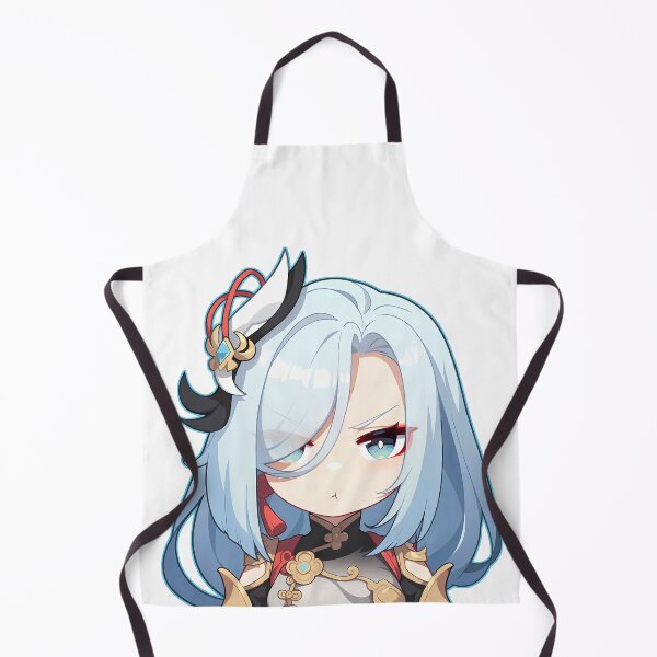 Item preview, Shenhe Genshin Impact Chibi Kawaii Angry Pout Chill Mode designed and sold by 108Recordings.
