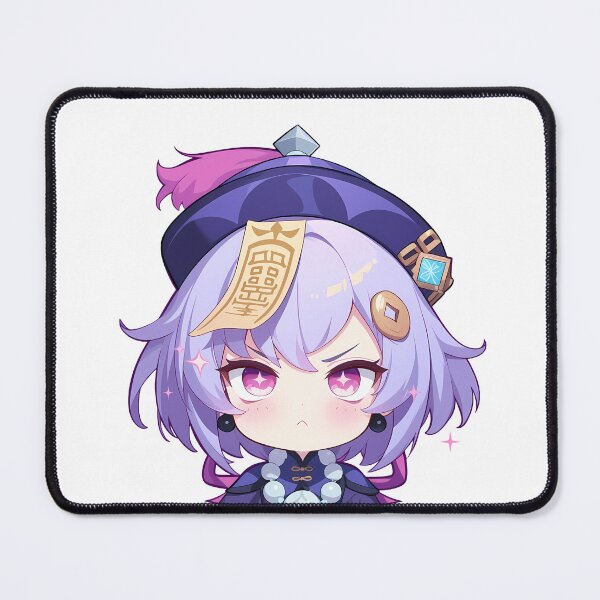 Item preview, Qiqi Genshin Impact Chibi Kawaii Angry Pout Tiny Fury designed and sold by 108Recordings.