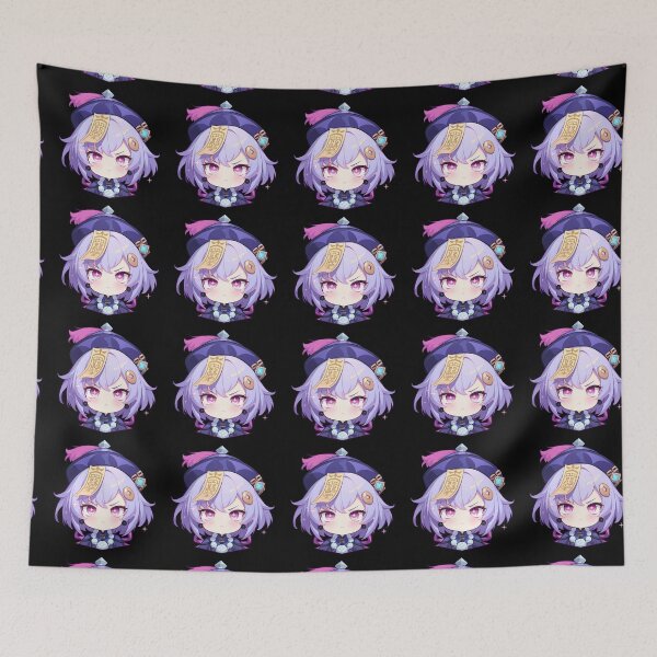 Item preview, Qiqi Genshin Impact Chibi Kawaii Angry Pout Tiny Fury designed and sold by 108Recordings.