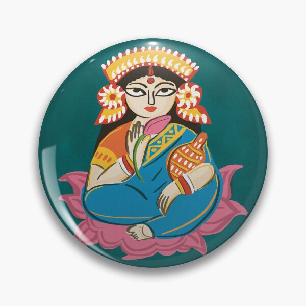 Item preview, Indian Folk Art | Lakshmi | Goddess | Spiritual Art | Festival designed and sold by geetasadashivan.
