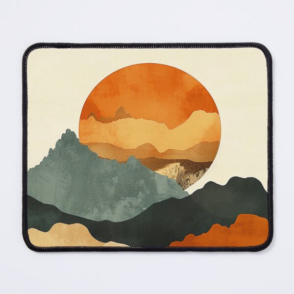 Item preview, Colorful Sunset Over Mountain Landscape Digital Art Design designed and sold by DEC02.